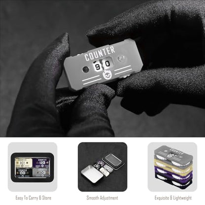 4Pcs MTG Life Counter Twin Digits with Metal Box
