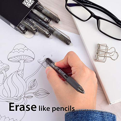 Retractable Erasable Gel Pens Clicker (6 Count)