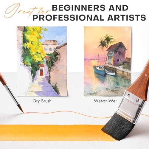 Professional Watercolor Brushes (10 Count)