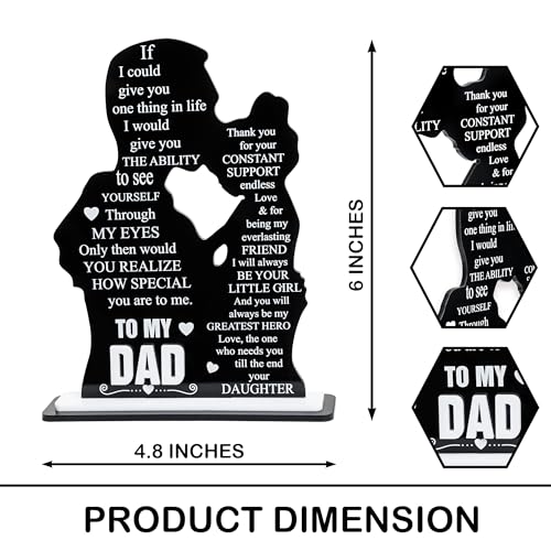 To My Dad Acrylic Plaque from Daughter