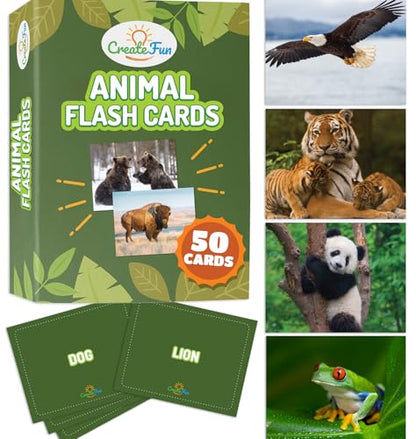 50 Animal Flash Cards