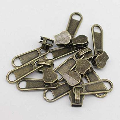 5 Metal Zippers by The Yard Bulk 4 Yards