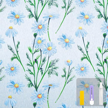 Privacy Window Films Stain Glass Cling No Glue Anti