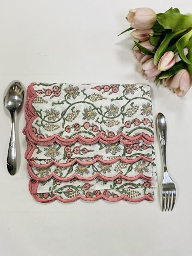 Hand Block Print Cloth Napkins (4.2329 Ounce)