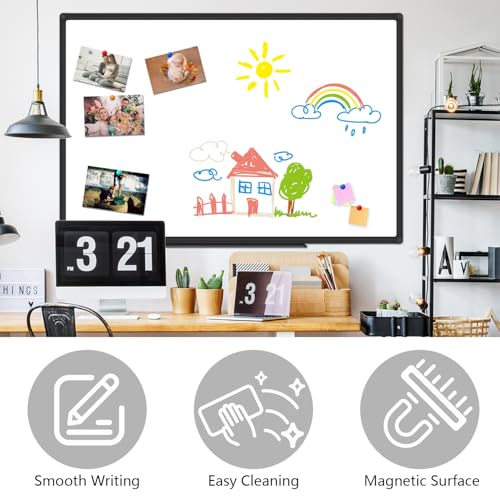 XBoard Magnetic White Board Dry Erase 48 x 31 Inches