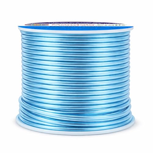 12 Gauge Vivid Sky Blue Anodized Aluminum Craft Wire