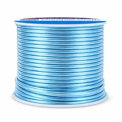 12 Gauge Vivid Sky Blue Anodized Aluminum Craft Wire