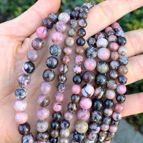 90pcs Adabele Natural Rhodonite Gemstone 4mm (90 Count)