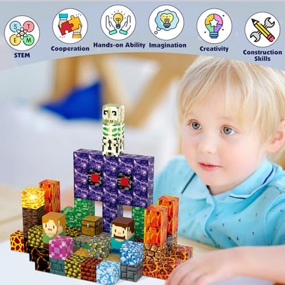 100PCS Magnetic Blocks (100 Count)
