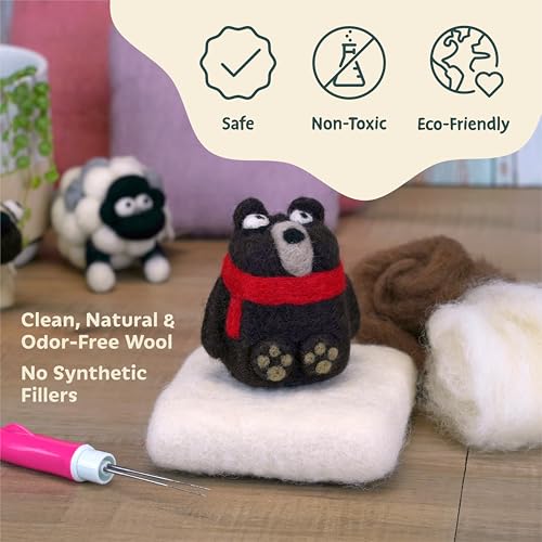 Needle Felting Kit 40 Colors Wool Roving for Adults & Beginner