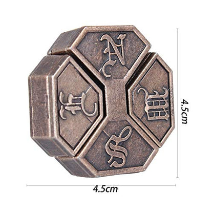 Brain Teaser Puzzle for Adults Puzzles Metal Hole Lock Adult Educational Toy Jigsaw IQ Puzzle