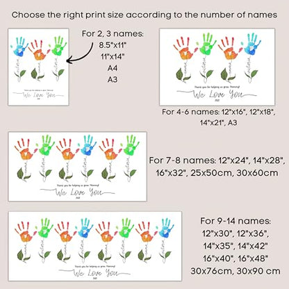 Flower Handprints Mother’s Day Handprint Art DIY Kit