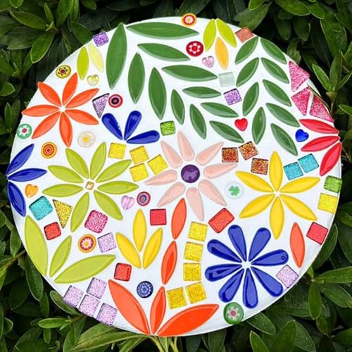 500g 1.1lb Random Color Irregular Ceramics Mosaic Tiles (16 Ounce)