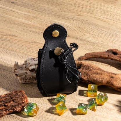 Black Drawstring Dice Bag and Rolling Tray
