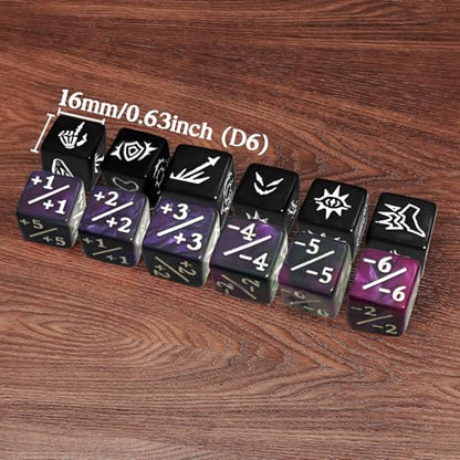 48 PCS MTG Dice Counters Set with Bulk Abilities Keywords Counters (48 Count)