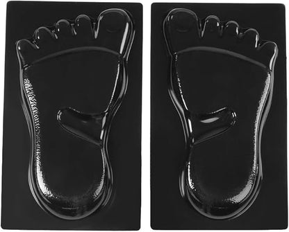 2 Pack Footprint Stepping Stone Mold, Footprints for DIY Feet Walkway Stepping Stones Concrete Cement Mold for Making into Concrete Stepping Stones