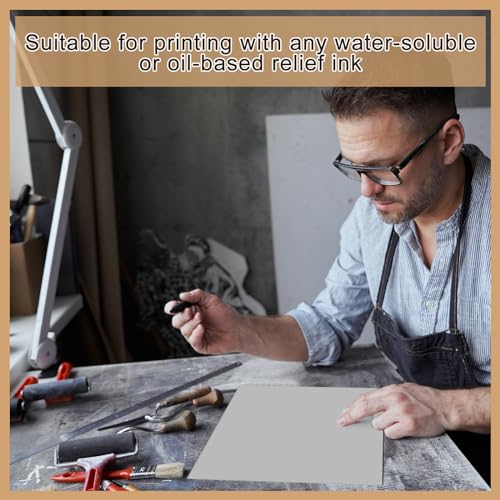 12 Pcs 12 x 12 Inch Linoleum Blocks for Printmaking