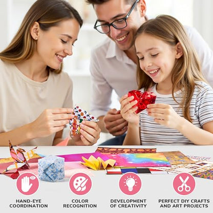 Pastel Glow in the Dark Origami Paper (50 Count)