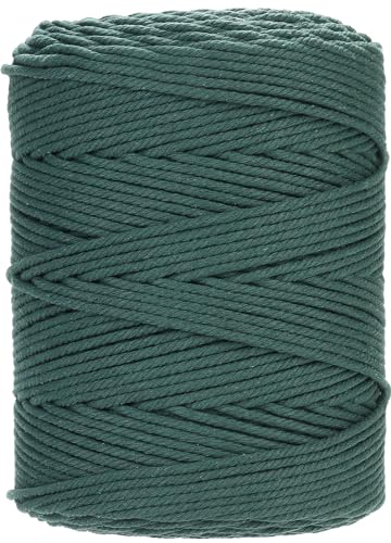 Macrame Cord 4mm x 328yards Natural Macrame Cotton Rope Colored Macrame Rope Soft Cotton Cord Macrame Supplies Craft Rope Macrame Yarn for Plant Hanger Wall Hanger Dreamcatcher