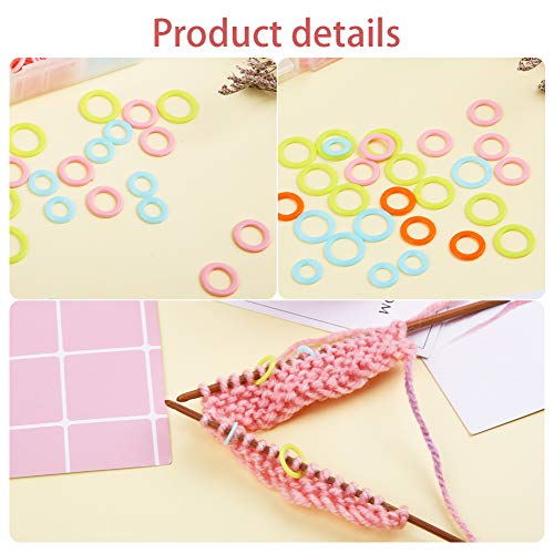 180 PCS Stitch Markers for Crocheting (180 Count)