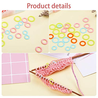 180 PCS Stitch Markers for Crocheting (180 Count)