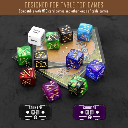 122PCS MTG Keyword Tokens & Dice & Life Counter Set for Magic Card