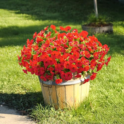 Artificial Flowers Fake Plants for Outdoors Decoration (12 Count)
