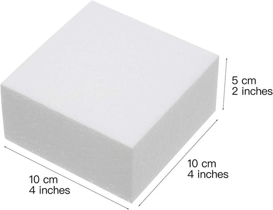 Crafare 4X4X2 Inch Craft Foam Blocks 24 Pack Polystyrene Brick for Arts and Crafts, School Projects Sculptures, Floral Arrangements, Modeling, Holiday Centerpieces