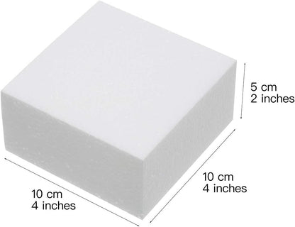 Crafare 4X4X2 Inch Craft Foam Blocks 12 Pack Polystyrene Foam Square Blocks for School Art Modeling Projects Sculptures,Floral Arrangements Wedding Table Centerpieces