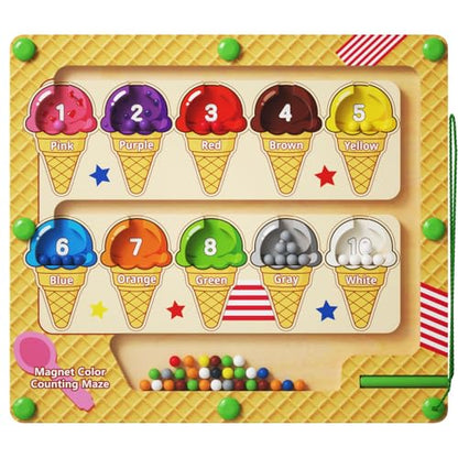 Magnetic Color and Number Maze