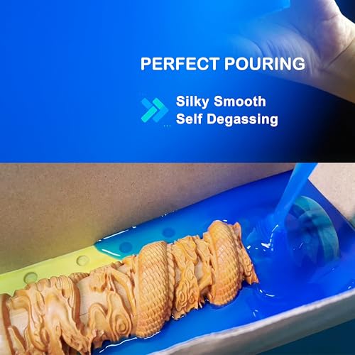 Silicone Mold Making Kit 30A Platinum Liquid 1 Gallon Sapphire Blue