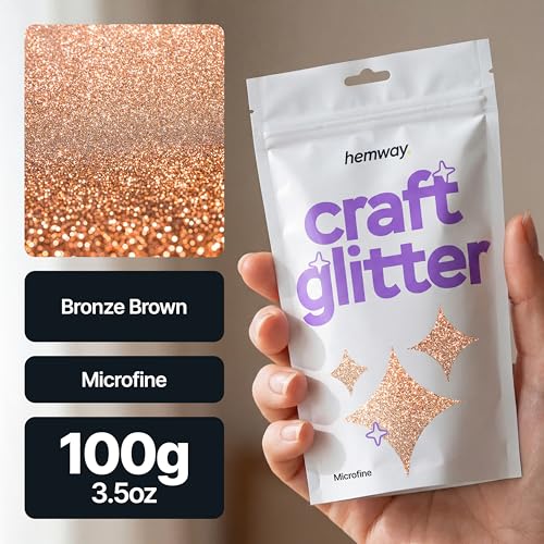 Craft Glitter Bronze Brown 100g Microfine Glitter (3.5 Ounce)