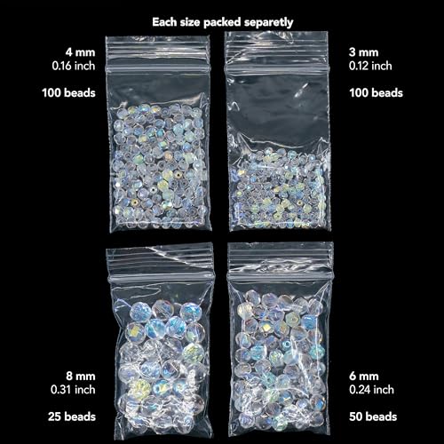 275 pcs Set of Czech Faceted Glass Beads