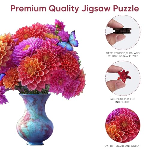 Wooden Puzzles for Adults (200 Count)