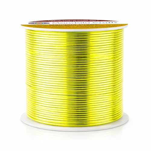 18 Gauge Yellow Green Anodized Aluminum Craft Wire (100 Foot)