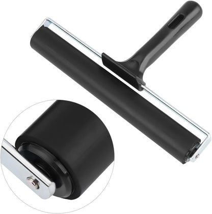 7.8 Inch Soft Rubber Brayer,Rubber Brayer Roller Paint Brush Ink Applicator Art Craft Oil Painting Tool