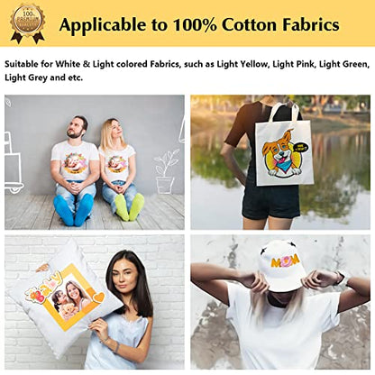 Upgraded Heat Transfer Paper for T Shirts (100 Count)