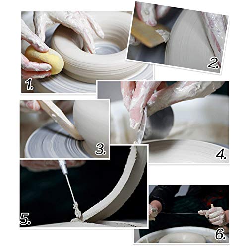 19Pcs Pottery Tools Clay Sculpting Carving Tool Set Contains Most Essential Wooden Clay Tools for Potters