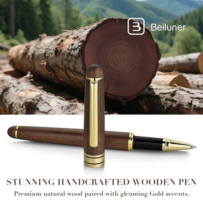 Luxury Wood Ballpoint Pen Writing Set