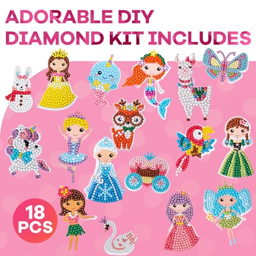 Girls Diamond Painting Kits for Kids (3.84 Ounce)