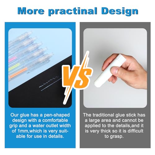 6 Pcs Glue Stick Pens for Crafting (6 Count)