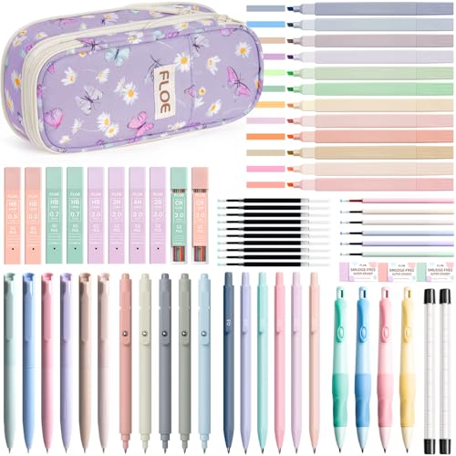 65PCS Aesthetic School Supplies Back to School Supplies Cute Stationary Set (65 Count)