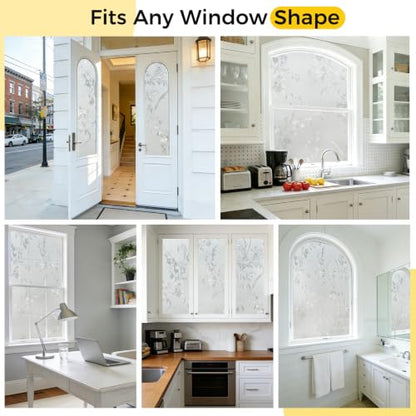 Window Privacy Film Decorative for Front Door