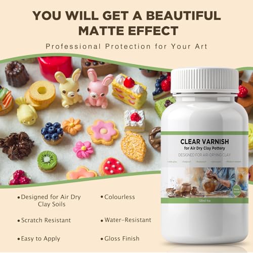 120ml Air Dry Clay Varnish