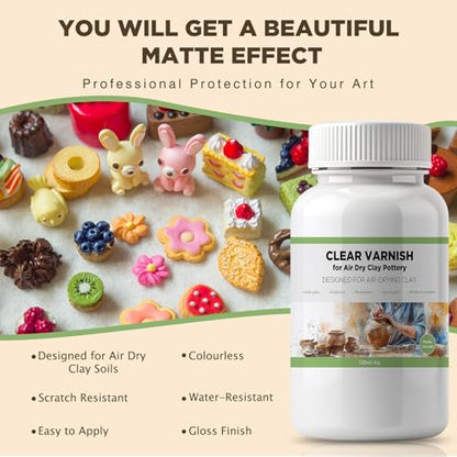120ml Air Dry Clay Varnish