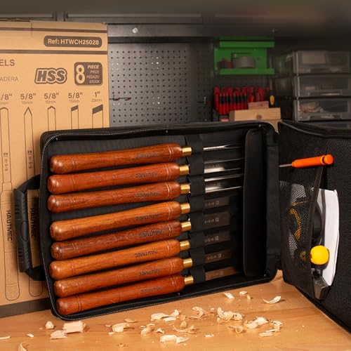 Expert Wood Lathe Chisel Set 8 PCS (8 Count)