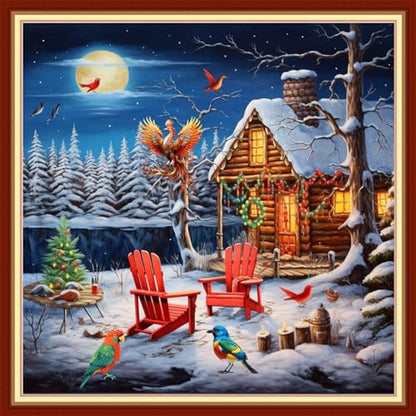 Stamped Cross Stitch Kits Full Range of Embroidery Needlework Starter Kits for Beginners Adults 11CT Embroidery Patterns Art Crafts DIY Needlepoint Kits