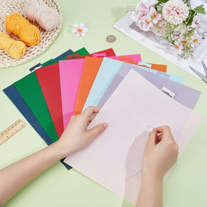 8 Pcs 14 Count Plastic Canvas Sheets