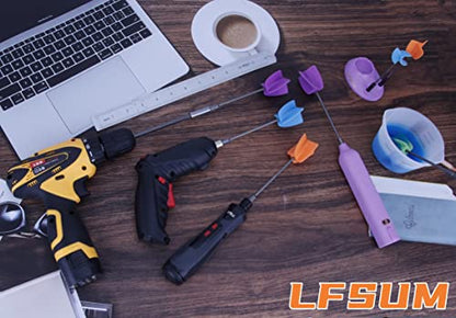 4/Large+4/Small Sizes Silicone Resin Mixer Paddles,Reusable Reusable Paint and Resin Mixer Paddle to Mix Epoxy Resin, Paint, Ceramic Glaze and Reduce Bubbles - Paint Mixer for Drill (4/Large+4/Small) (4 Count)