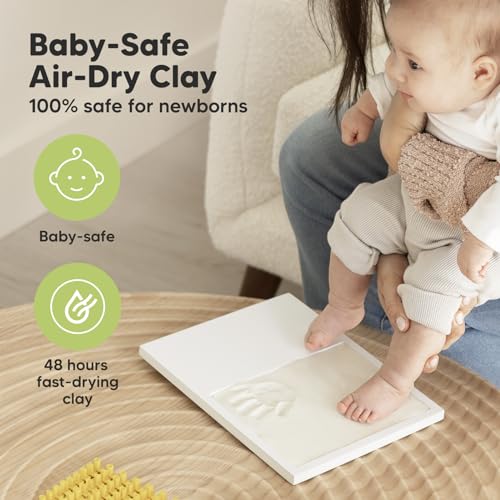 Baby Hand and Footprint Kit Quick Dry Clay Baby Footprints